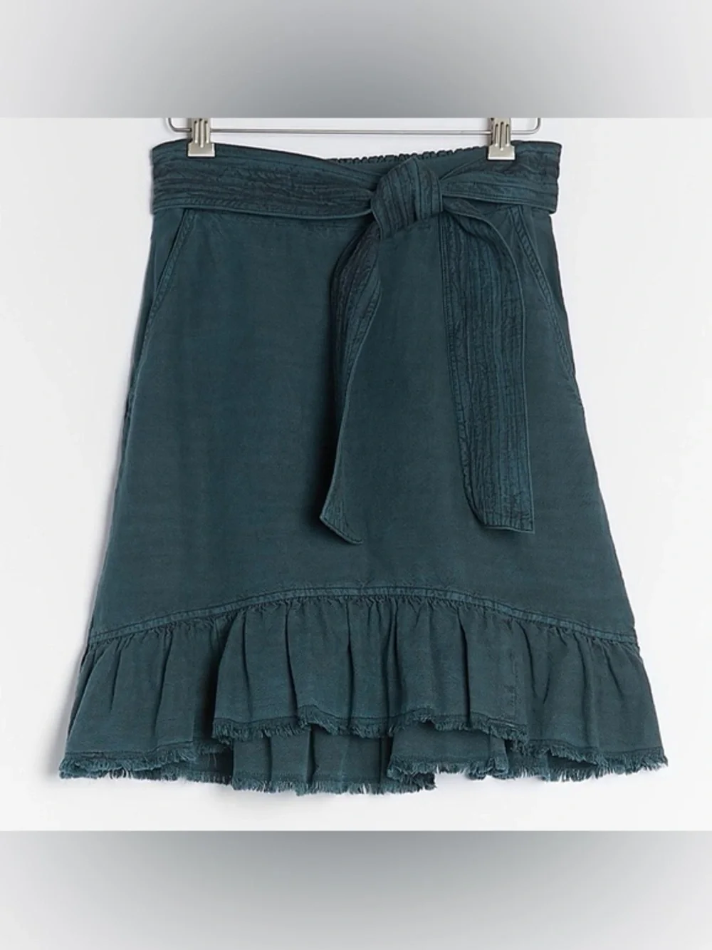 Anthropologie | Pilcro Amora Ruffle Belted Mini / Size L